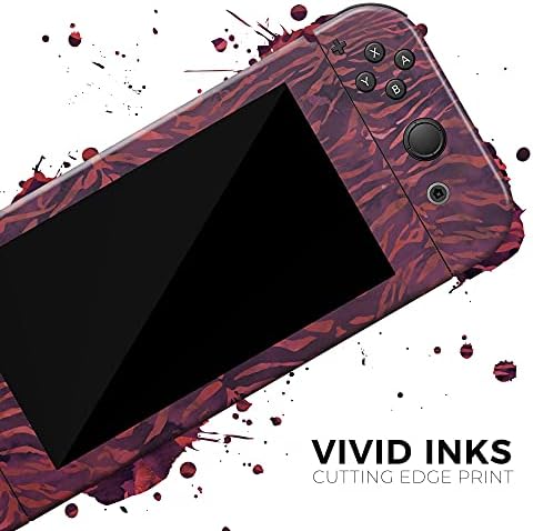 Dizajn Skinz-kompatibilan sa Nintendo DSi XL - skin Decal zaštitni otporni na ogrebotine uklonjivi Vinilni omotač-Wine akvarel Tiger Pattern