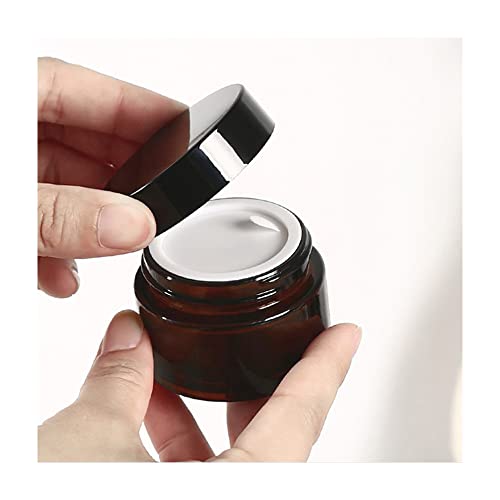 Prazna šminka staklena stakla Amber kozmetičke punjene boce za skladištenje krema za čim losioni balzam
