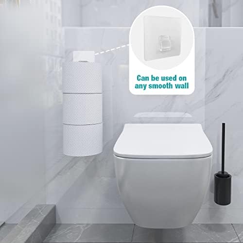 Conworld Toalep držač za papir brušeni nikl za 3 koluta, 1 pakovanje kupaonica toaletni papir za spremište preko spremnika, nehrđajući čelik Hrđofroop kupaonica WC WALL papir