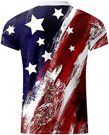 Muška američka zastava Polo Majice 4. jula Patriotske majice Summer Casual 3D print kratkih rukava vrhovi