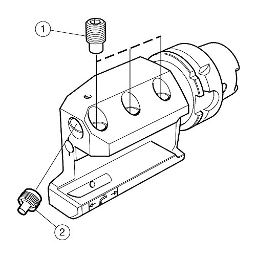 Sandvik Coromant HT06-ASHL-132-25HP Steel HSK do oštrice adapter čelični premaz lijeve ručne