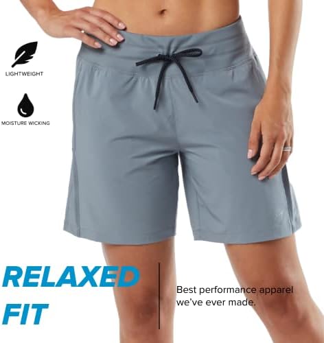 Korsa Inspiracija 7 Atletska kratke hlače za žene sa džepovima | labave fit, lagana, vlaga koja se vrti za trčanje, joga, teretana