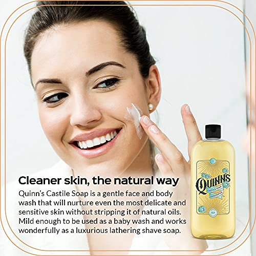Quinnov čisti Kastilja organski tečni sapun bez mirisa 32 oz & amp ;Quinnov čisti Kastilja organski tečni sapun od mente 32 oz