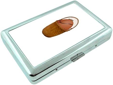Basket Ball Pun Em1 Hip Srebrna kutija za cigarete ID držač metalni novčanik 4 X 2.75 RFID zaštita