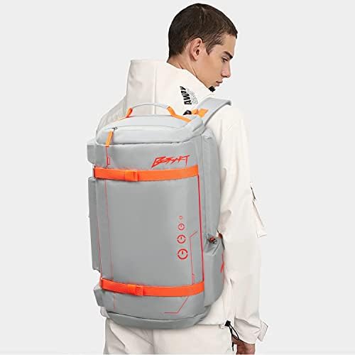 Budite pametni cyberpunk Dizajn skijaški ruksak, velika teretana Duffel torba, ruksak za planinarenje s mnogim funkcionalnim džepovima, trekking ruksack za muškarce i žene, putovanja, vanjski sport
