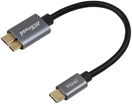 [3-paket] 20cm USB-C do Micro USB 3.0 kabel, tip C muški za mikro USB 3.0 muški priključni kabel, vanjska tvrda