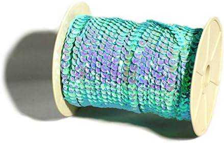 Matsa 50m šivaći vrpca 6 mm Sequin Roll za ukrašavanje odjeće nakit kostimi šivajući uljepnice