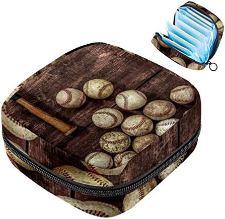 SANITARA Spremište za pohranu, stara vintage bejzbol drvena torba za menstrualnu kupu, prenosive sanitarne