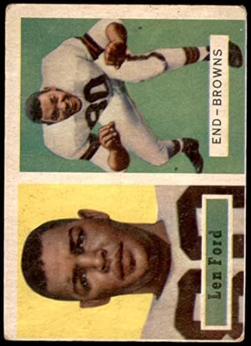 1957. topps # 147 Len Ford Cleveland Browns-FB Sajam Browns-FB Michigan / Morgan St