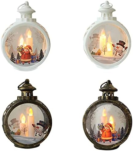 4qLL24 Led lampa Božićni ukrasi za kućnu lampu svjetlo svijeće Božić ukrasi drveća Santa lampa
