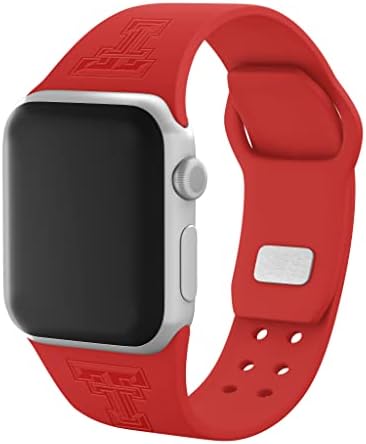 Affinity Bands Texas Tech Red Raiders ugravirani silikonski sportski bend kompatibilan sa Apple Watch-om