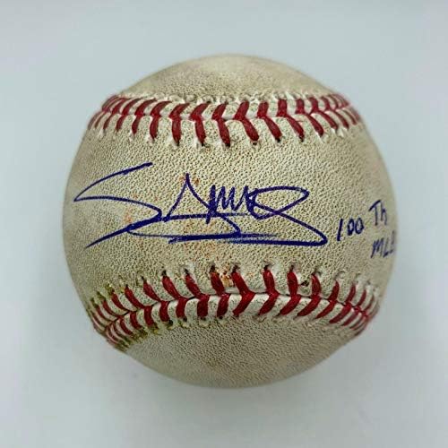Retki Miguel Sano potpisao je 100. karijeru Hit Game Rabljeni bejzbol MLB Eventifikovan - MLB autogradna igra Rabljene base baseball
