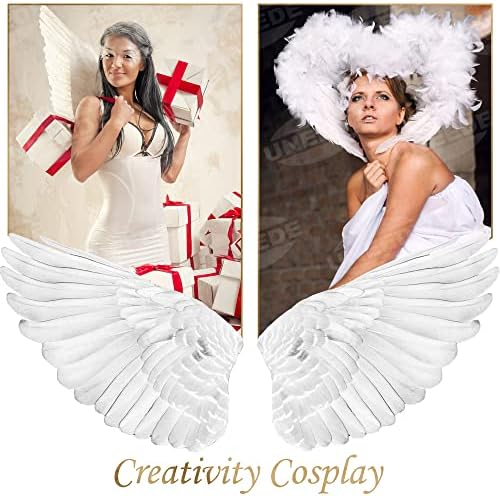 UNEEDE 120kom 6-8 inčni bijelo perje, prirodni guska perje za DIY vjenčanje dekoracije, Angel Wings &