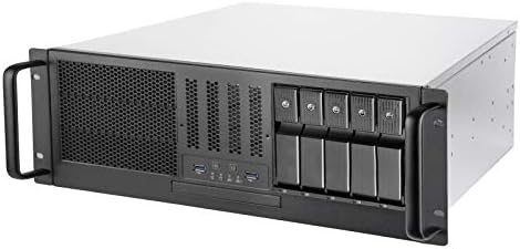 Silverstone tehnologija RM41-H08 4U rackmount server slučaj sa 5 x 3.5 Hot-Swapable Bay i 3 x 5.25 zaliva sa USB 3.1 Gen 1 RM41-H08-x