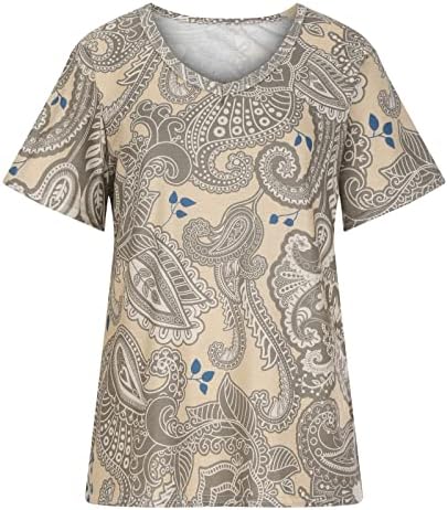 2023 Odjeća Trendi pamuk s kratkim rukavima - Grafička casual bluza TEE za Lady Falt Ljeto TOP S1 S1