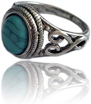 Zaručni prsten za žene modni simulirani tirkizni prirodni dragi bridalni vjenčani prsten vintage obećanje prsteno nakit obećavaju prstenove