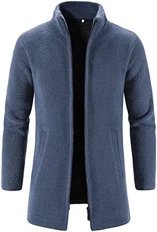 Cardigan džemperi za muškarce Puni zip fleece Slim Fit džemper kaput dugih rukava sa zatvaračem sa zatvaračem