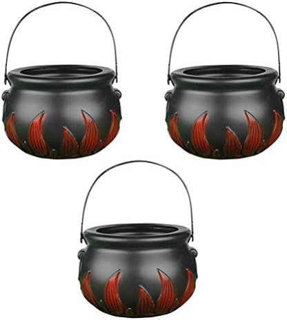 Doitool 3pcs Halloween Crni vještica od plamena kašika od bundeve prijenosni ukras scene bombona