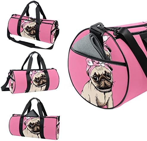 Mamacool Puppy Mops torba za nošenje preko ramena platnena putna torba za teretanu Sport Dance Travel Weekender