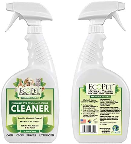 EcoPet All Natural pet smell and Stain Remover - Probiotic Powered Multi Surface Cleaner-efikasan netoksični Eliminator mirisa za kućne ljubimce i gumica za mrlje za kućne ljubimce, mirisan, sprej za okidanje, 16 oz