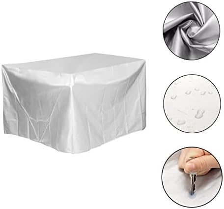 LKXHarleya srebrni pokrivač prašine za teške uslove rada protiv UV vodootpornog skenera zaštitni poklopac štampača, 27,56 x 17,72 x 11,81 in