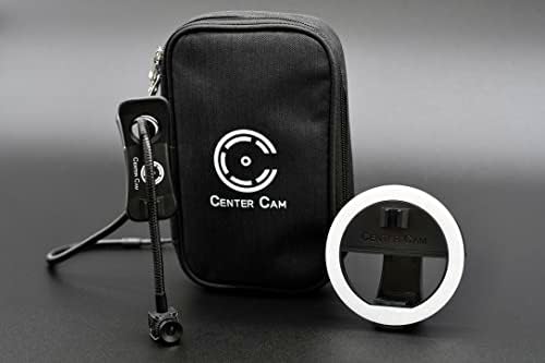 Center Cam Deluxe paket-prva svjetska Web kamera sa srednjim ekranom, HD 1080p Video pozivi olakšani sa prstenastim svjetlom i torbicom za nošenje, kompatibilni sa Windows, Mac, Androidom i Linuxom