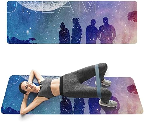Yfbhwyf prostirka za jogu-Premium prostirka debljine 2 mm, prianjanje visokih performansi, Ultra gusto jastuče za podršku i stabilnost u jogi, pilatesu, teretani i bilo kojoj opštoj kondiciji