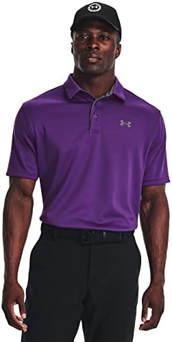 Pod oklopom muškim tehnikom Golf polo, Galaxy Purple / / Pitch Grey, XX-Veliki visok