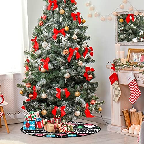 Xigua Christmas Tree Mat Pahula Santa Veliki božićni postolje Mat Božićna suknja Xmas Kućni ukrasi za zabavu 28.3inch