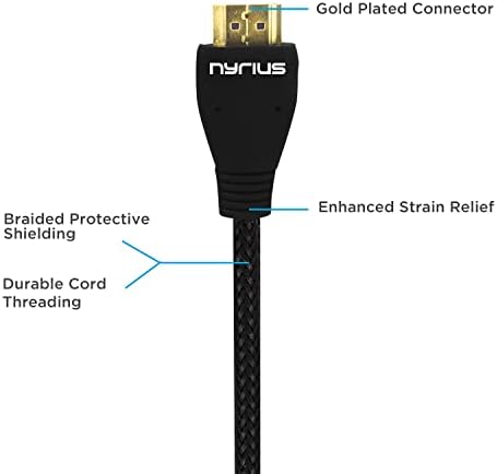 Nyrius Ovan Prime Wireless Video HDMI predajnik i prijemnik za HD 1080p video streaming sa bonus HDMI kablom