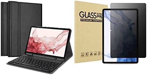 ProCase Galaxy Tab S8 / Tab S7 paket kućišta tastature od 11 inča sa zaštitom ekrana za privatnost za 11 inča Galaxy Tab S8 2022 / Galaxy Tab S7 2020