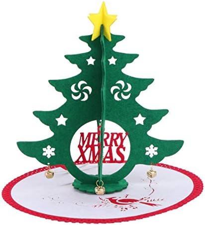 Aboofan je osjetio božićno stablo stol božićne ukrase drvca osjetilo Mini Xmas stablo stranke