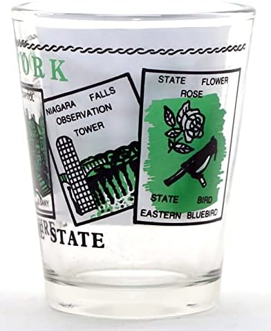 New York Scenografiju Zeleni Klasični Dizajn Shot Glass
