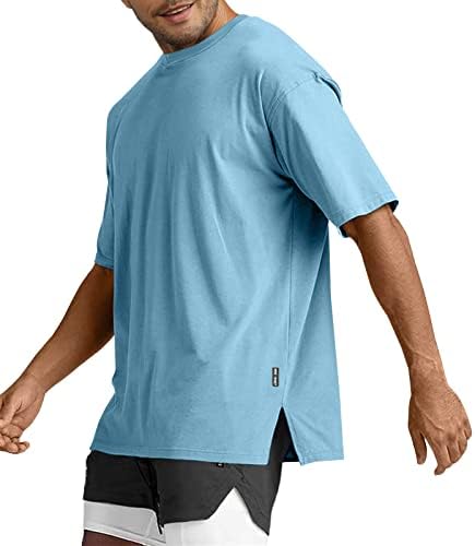 Yawyews muške modne atletske majice kratki rukav casual casual tee obični sablasni trening teretane Streetwear