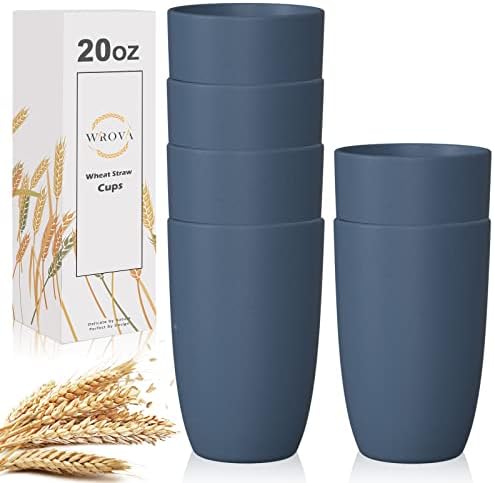 Wrova pšenične šalice od pšenice 6 kom. Dobra alternativa šalicama za ponovnu upotrebu plastike 20 oz