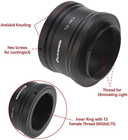 Astromania T / T2 Adapter za montažu objektiva za Sony-Nex kameru