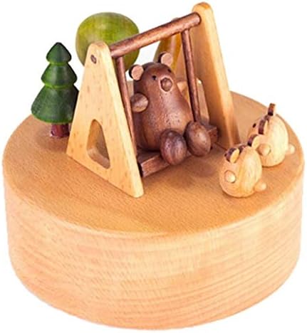 Xjjzs Music Box Creative Wooden Music Box, Drvena muzička kutija Dekoracija igračaka Slatki rođendan