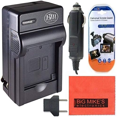 Big Mike's Electronics DMWBCG10 punjač baterije Panasonic Lumix DMC-ZS20 Digital Camera + More !!