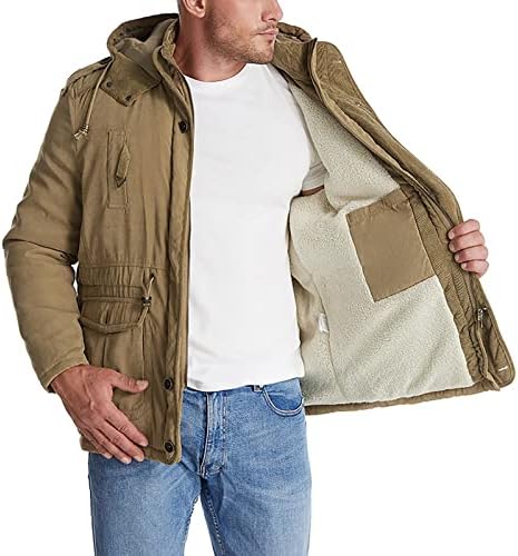 Muška jakna zima, zimski trendy dugih rukava Aktivni kaputi Muškarci Plus Veličina Turtleneck Fit