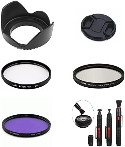 SR10 67mm Kupa za paket za kapuljač kapuljača UV CPL FLD Filter četkica kompatibilan sa Canon EOS Rebel