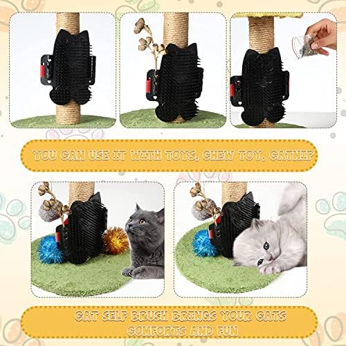 8-dijelne igračke za mačje opruge + 4-pakirane četke za samostalno golicanje mačaka, četke za škakljanje kućnih