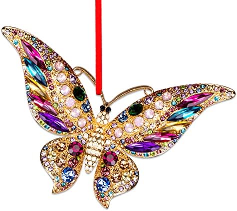 FaCraft leptir Božićni ukrasi 2022 sjajni leptir ukrasi za božićno drvce leptiri uspomene pokloni za sestre