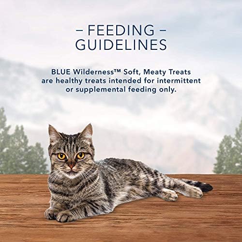 Blue Buffalo Wilderness Grain Free soft-Moist cat Treats, piletina & amp; Salmon 2-Oz torba