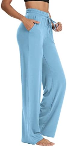 Sarin Mathews ženske joge Duksevi širokim nogom Lounge Pajamas hlače udobne vučne veze Joggers