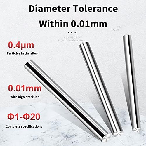 Hwash Tungsten čelični okrugli štap, super tvrdo trošenje dimenzija CNC obrada Thimble Carbide Rod Tungsten Steel
