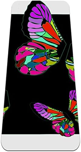 Dragon Sword Butterfly Premium Thick Yoga Mat Eco Friendly Rubber Health & amp; fitnes non Slip Mat za