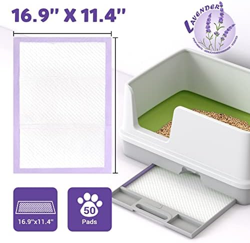 CROCI lavanda jastučići za mačke 16.9x11.4 inč, generičko punjenje za uredne mačke Breeze sistem