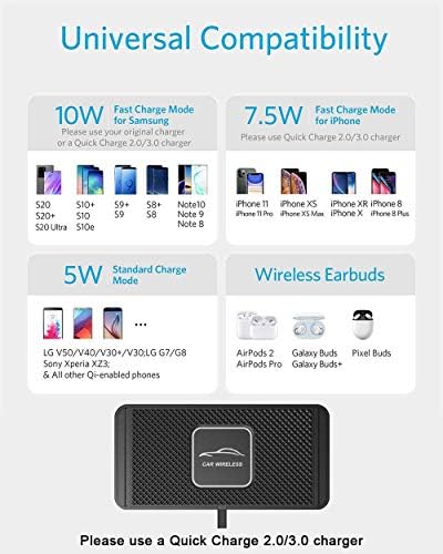 Wireless Car Charger DIY podloga za punjenje Fast 15w 10w 7.5 W Adapter za brzo punjenje za iPhone 14