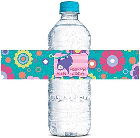 Hajde da objesimo lebdeće vodootporne naljepnice za boce za vodu za djevojčice, 20 1,75 x 8,5 omotaju