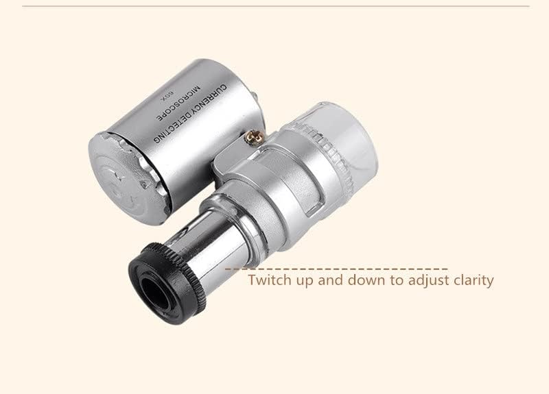 ZHUHW 60X Mini džepni mikroskop velike snage profesionalni mikroskop za zahvalnost nakita prijenosni LED